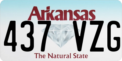 AR license plate 437VZG
