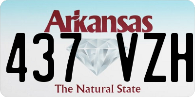 AR license plate 437VZH