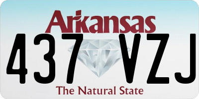 AR license plate 437VZJ