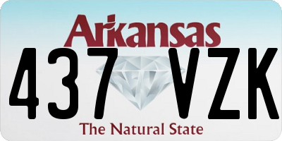 AR license plate 437VZK