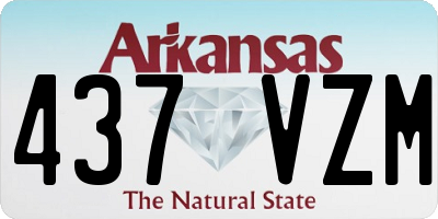 AR license plate 437VZM