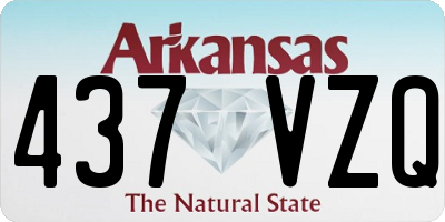 AR license plate 437VZQ