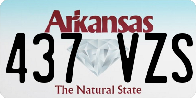 AR license plate 437VZS