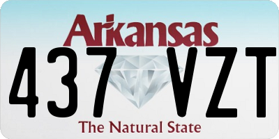 AR license plate 437VZT