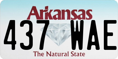 AR license plate 437WAE