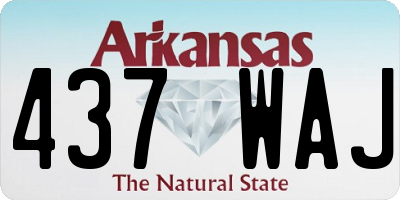 AR license plate 437WAJ