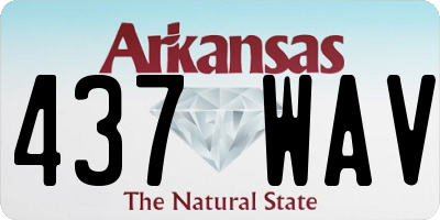 AR license plate 437WAV