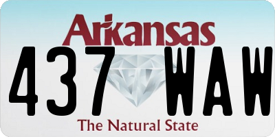 AR license plate 437WAW