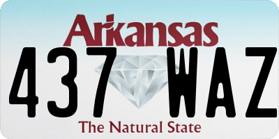 AR license plate 437WAZ
