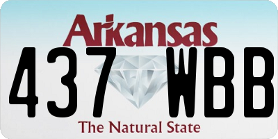 AR license plate 437WBB