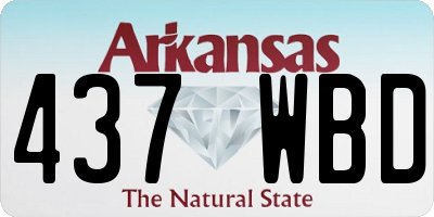 AR license plate 437WBD