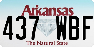 AR license plate 437WBF