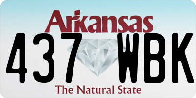 AR license plate 437WBK