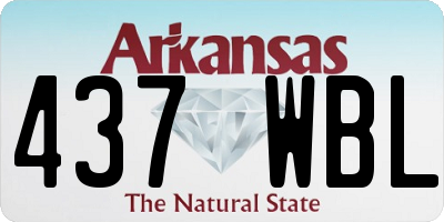 AR license plate 437WBL
