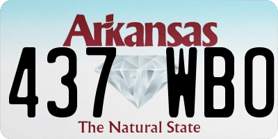 AR license plate 437WBO