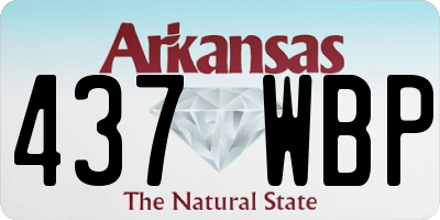 AR license plate 437WBP