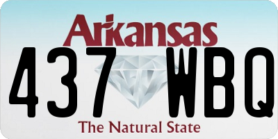 AR license plate 437WBQ