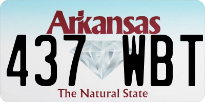 AR license plate 437WBT