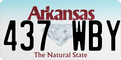 AR license plate 437WBY