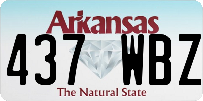 AR license plate 437WBZ