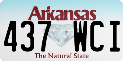 AR license plate 437WCI