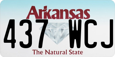 AR license plate 437WCJ