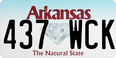 AR license plate 437WCK