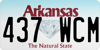 AR license plate 437WCM