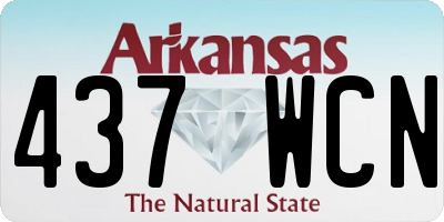 AR license plate 437WCN