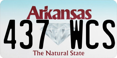 AR license plate 437WCS