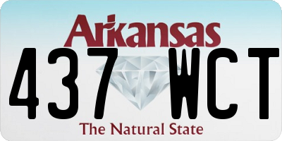 AR license plate 437WCT