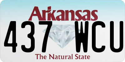 AR license plate 437WCU