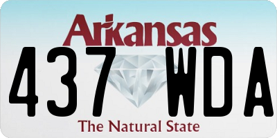 AR license plate 437WDA