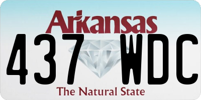 AR license plate 437WDC