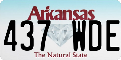 AR license plate 437WDE