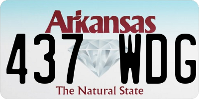 AR license plate 437WDG