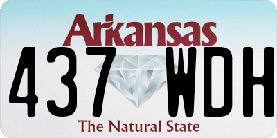 AR license plate 437WDH