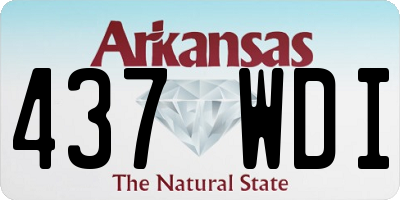 AR license plate 437WDI
