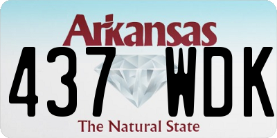 AR license plate 437WDK