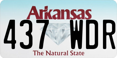 AR license plate 437WDR