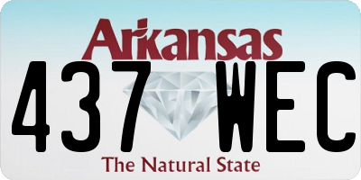 AR license plate 437WEC