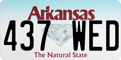 AR license plate 437WED