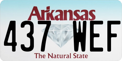 AR license plate 437WEF