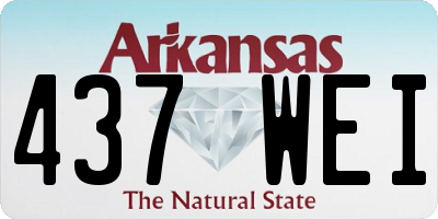AR license plate 437WEI