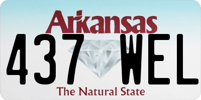 AR license plate 437WEL