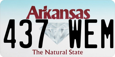 AR license plate 437WEM