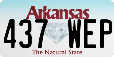 AR license plate 437WEP