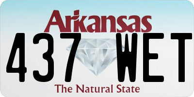 AR license plate 437WET