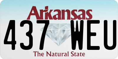 AR license plate 437WEU