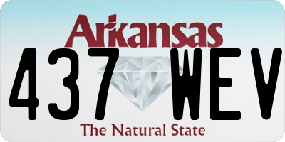 AR license plate 437WEV